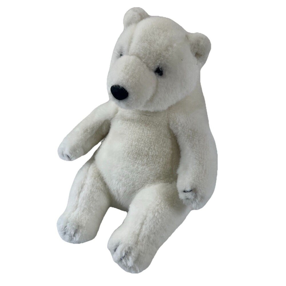 Vintage World Wildlife Fund Made In Korea Polar Bear Teddy Stuffed Animal Plush